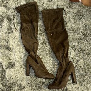 Green Over-the-Knee Boots